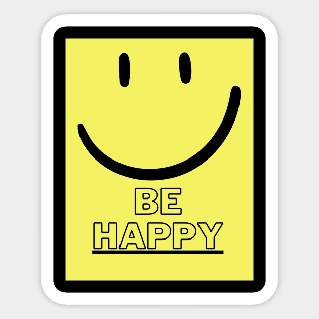 Be happy Sticker by KimBourah